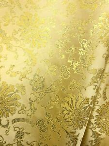 metallic floral gold multicolor fabric buy in bulk|Metallic Floral Brocade Fabric By The Yard .